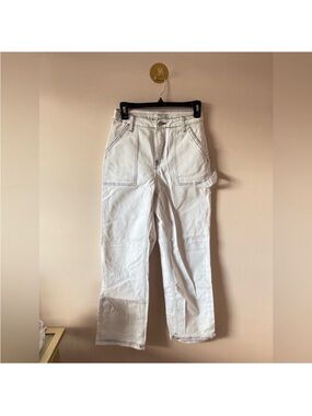 American Bazi White Denim Pants Small